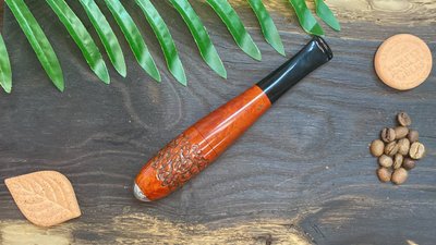 Трубка ручной работы Сигара из дерева бриара 157 мм Freehand KAFpipe №906 briar906 фото