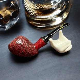 Люлька ручної роботи з дерева бріара Freehand KAFpipe №871 briar871 фото