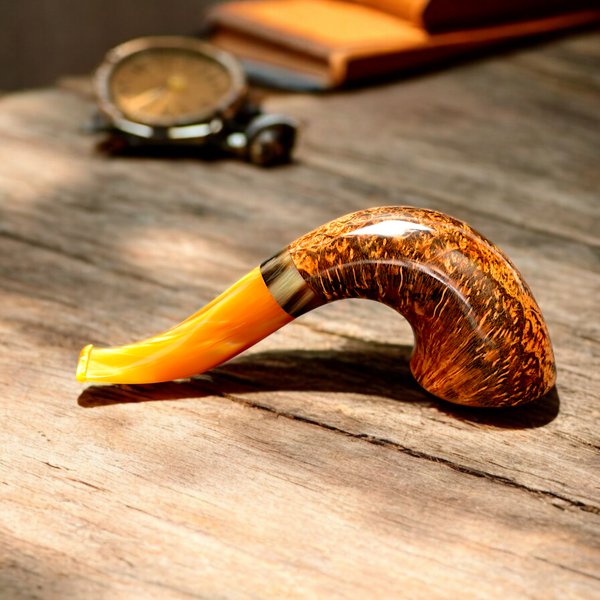 Люлька ручної роботи з дерева бріара KAFpipe №1037 briar1037 фото