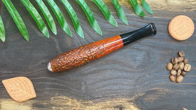 Трубка ручной работы Сигара из дерева бриара 165 мм Freehand KAFpipe №909 briar909 фото