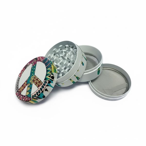 Гриндер подрібнювач для тютюну і трави металевий Peace Grinder Peace фото