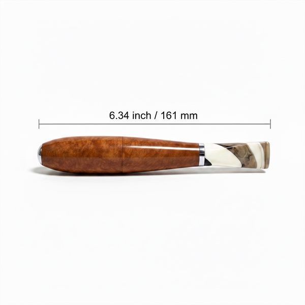 Люлька сигара для куріння тютюну з бріару під фільтр 9 мм briar1165 фото