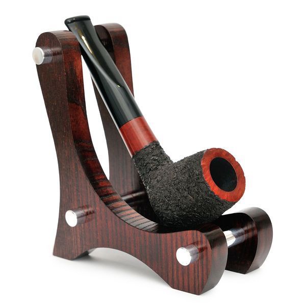 Трубка рустована пряма Billiard під фільтр 9 мм з дерева бріар  KAFpipe briar209RUST фото