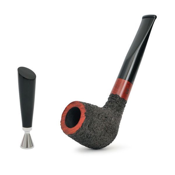 Трубка рустована пряма Billiard під фільтр 9 мм з дерева бріар  KAFpipe briar209RUST фото
