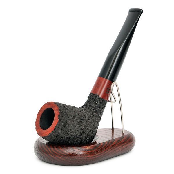 Трубка рустована пряма Billiard під фільтр 9 мм з дерева бріар  KAFpipe briar209RUST фото