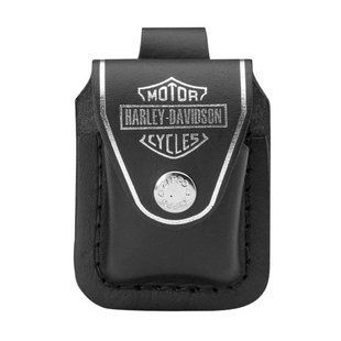 Чохол для запальнички ZIPPO Harley Davidson, шкіряний, чорний ZIPPO Harley Davidson фото