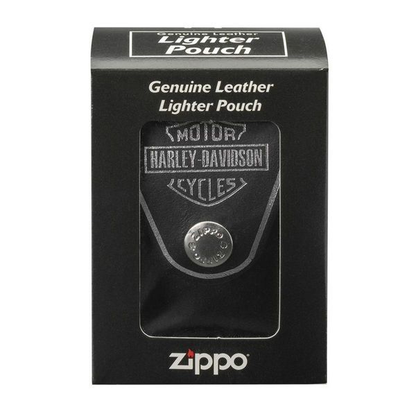 Чохол для запальнички ZIPPO Harley Davidson, шкіряний, чорний ZIPPO Harley Davidson фото